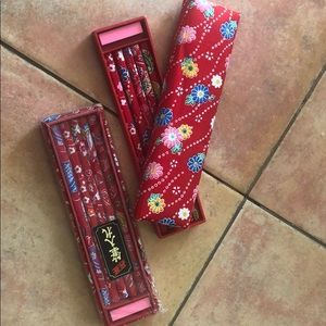 Beautiful cloth wrapped pencil set